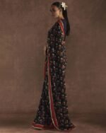 Women Art Silk Saree with Contrast Border - Image 3