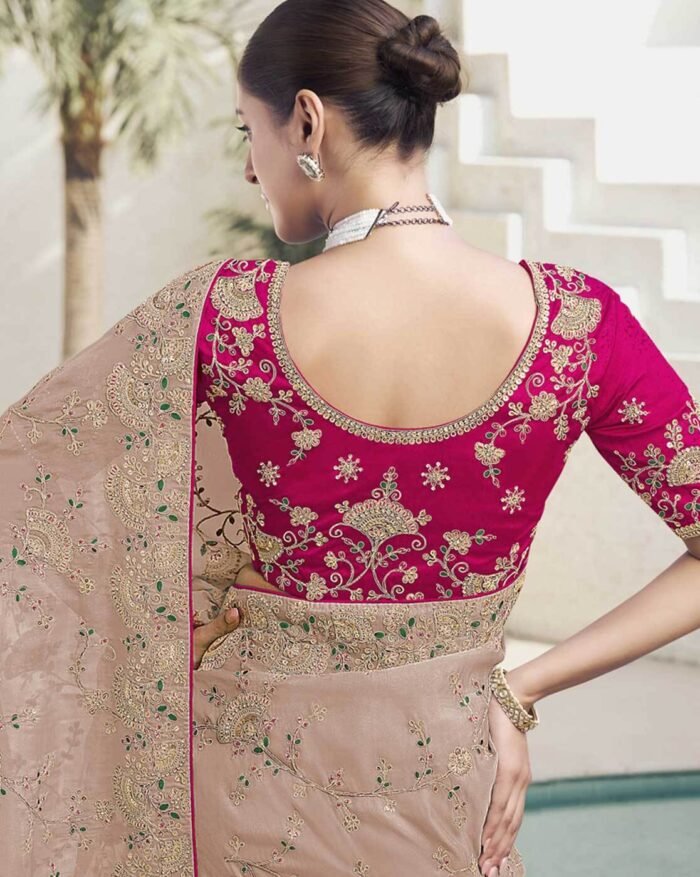 Women Premium Fashion Ethnic Traditional Saree - Image 3
